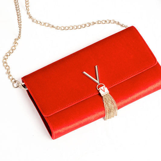 Valentino Bags Divina Velvet Shoulder Bag