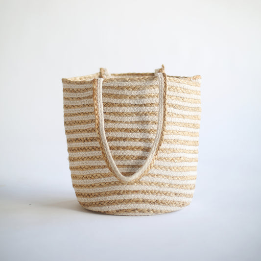 Jigsaw Woven Tote Bag