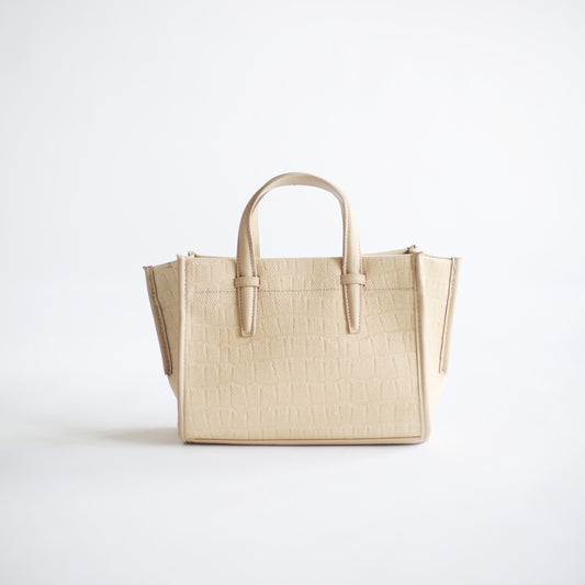 Mini Tote Handbag - Ivory